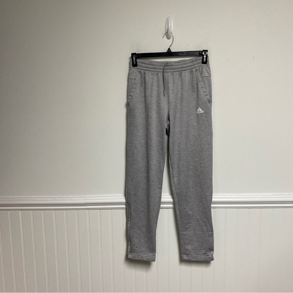Adidas Sweatp Men’s Size Medium gray Fleece Drawstring - Picture 1 of 6
